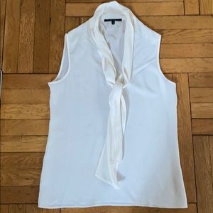 Gucci Ivory Tie Blouse